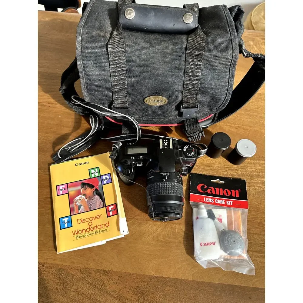 Canon EOS Rebel X S 35mm film camera Canon Zoom Lens EF 35-80mm